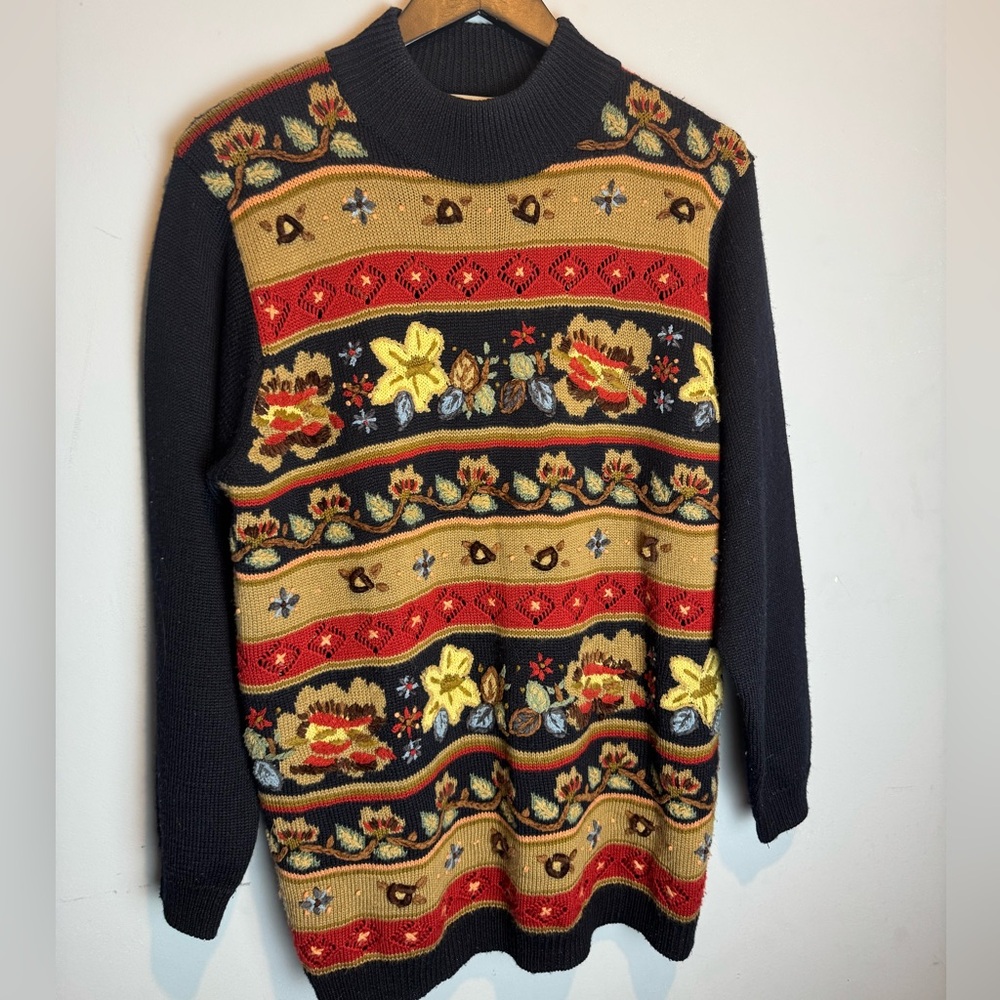 Vintage Embroidered Alfred Dunner Sweater